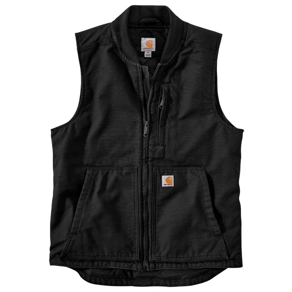 104395 - Carhartt Men's Loose Fit Washed Duck Insulated Rib Collar Vest