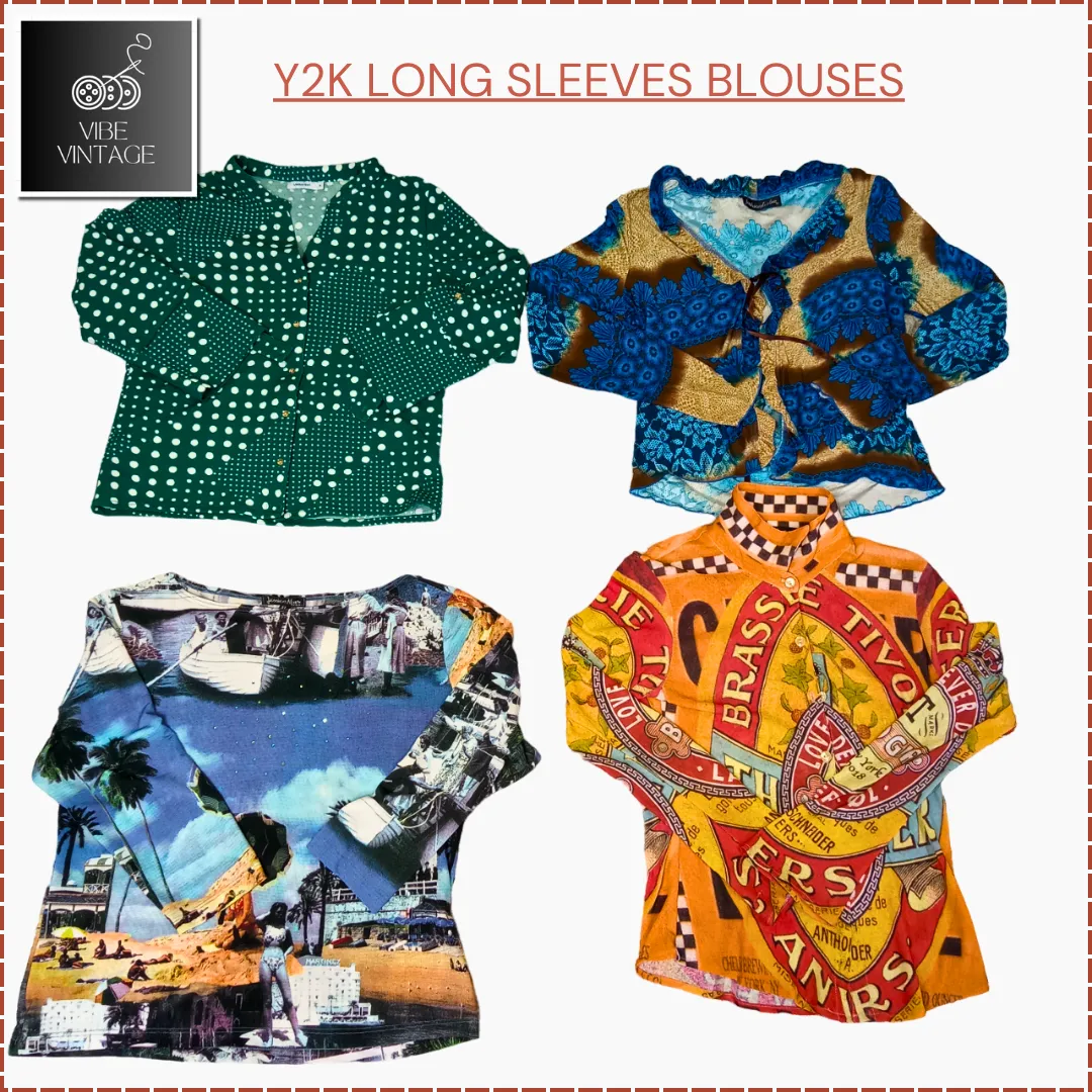 6.5$ MEGA DEAL - Y2K LONG & SHORT SLEEVES BLOUSES BUNDLE - 150 PCS