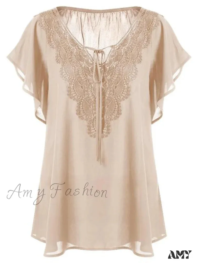 Amy Fashion - Chiffon Tops Women Blouses