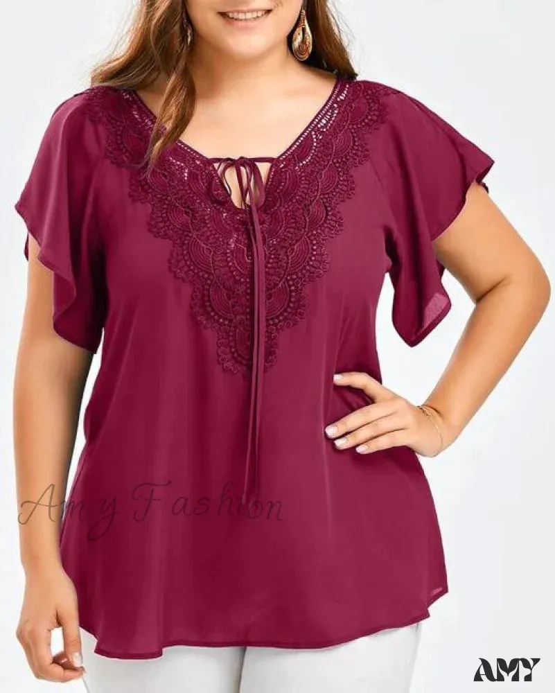 Amy Fashion - Chiffon Tops Women Blouses