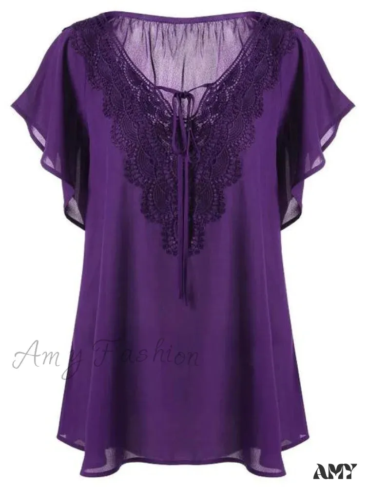 Amy Fashion - Chiffon Tops Women Blouses