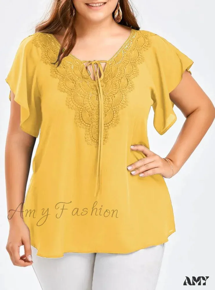 Amy Fashion - Chiffon Tops Women Blouses