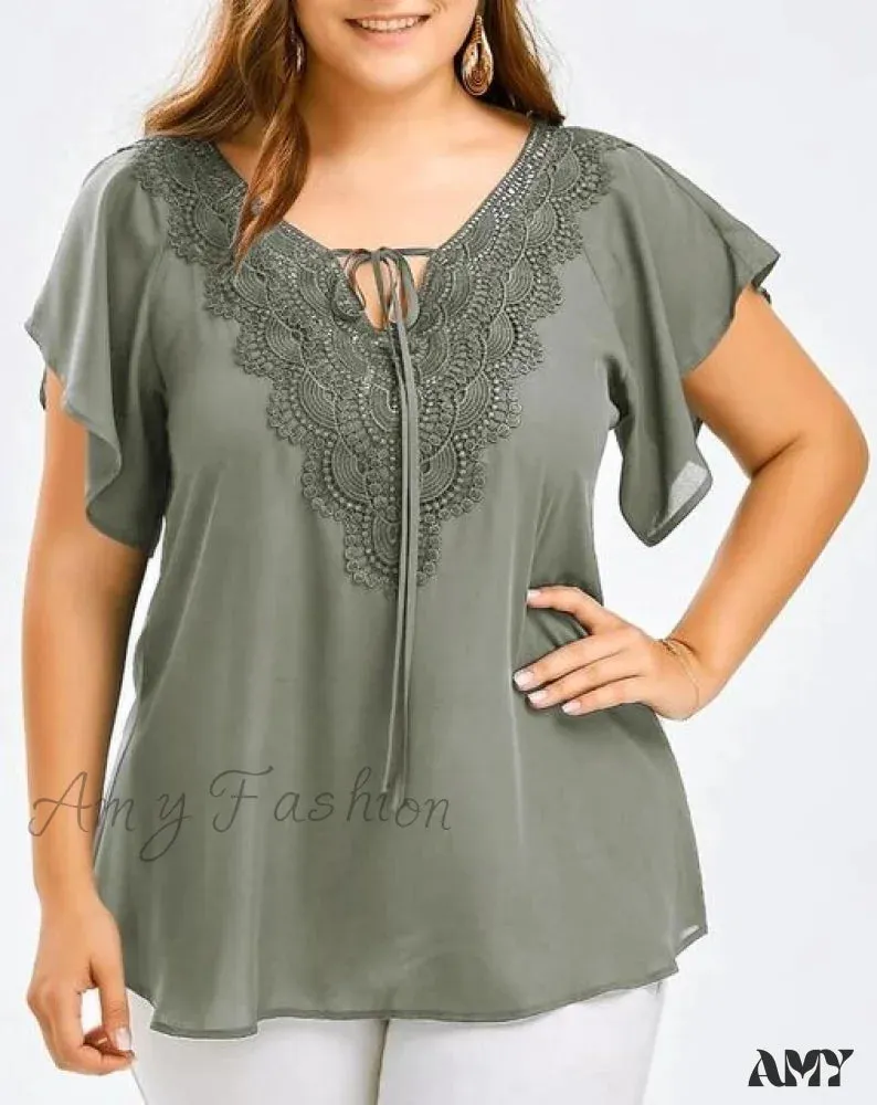 Amy Fashion - Chiffon Tops Women Blouses