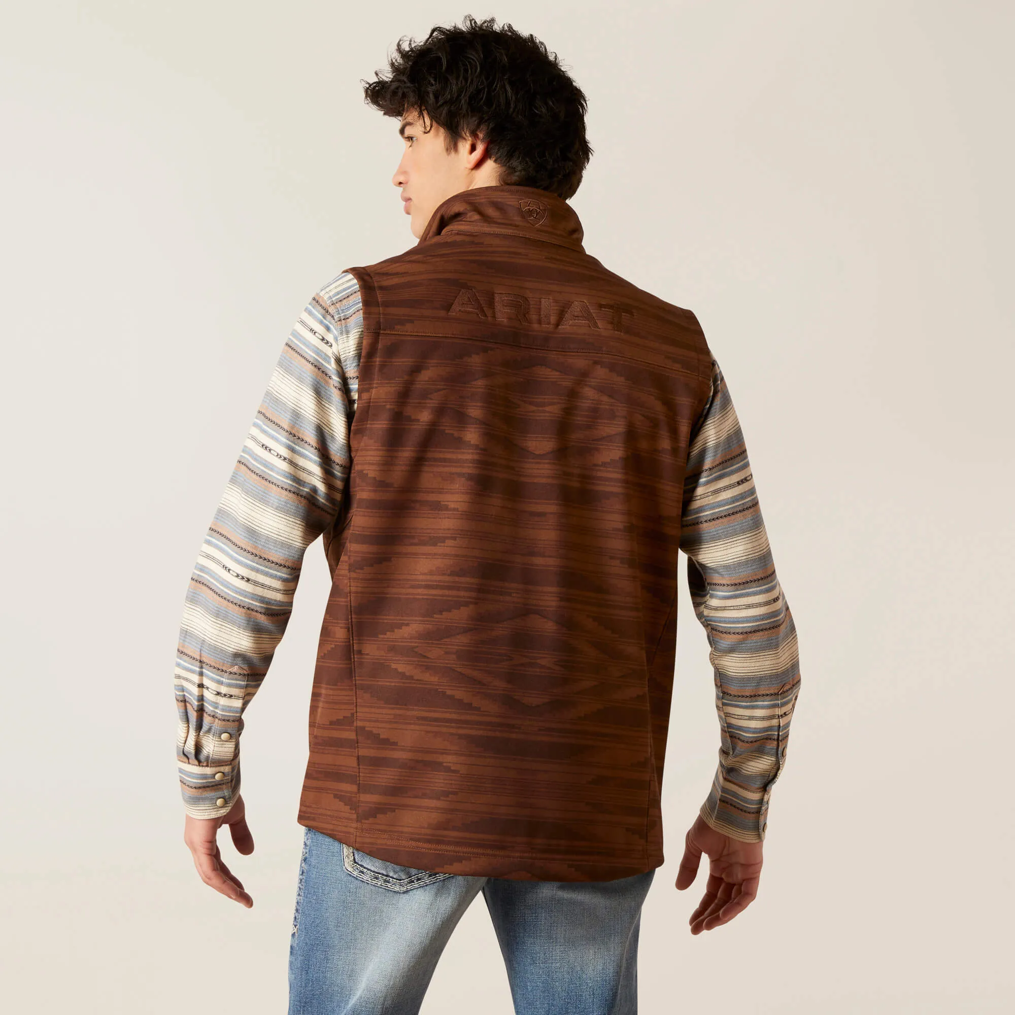 Ariat Men's Shaved Chocolate Logo 2.0 Chimayo Vest