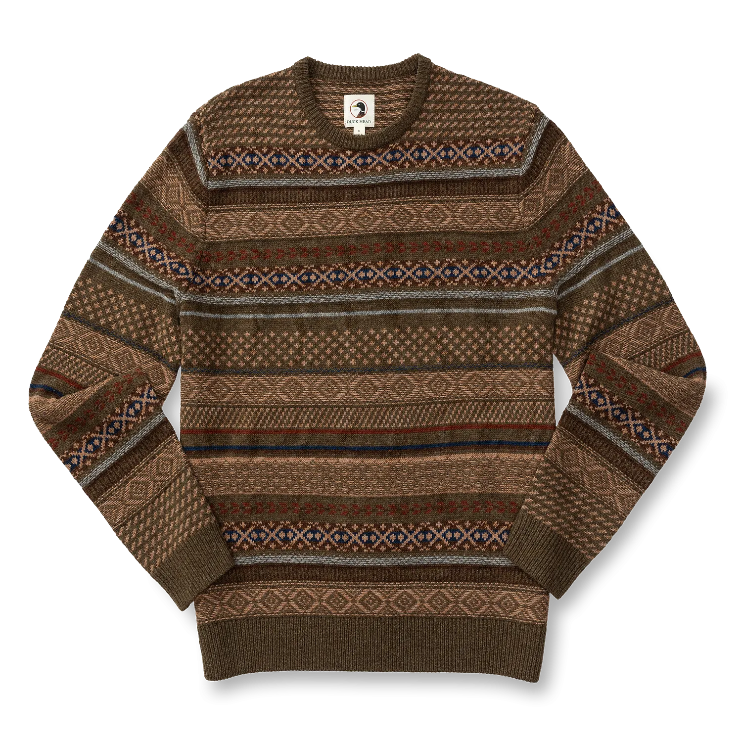 Birch Fair Isle Merino Crewneck Sweater  