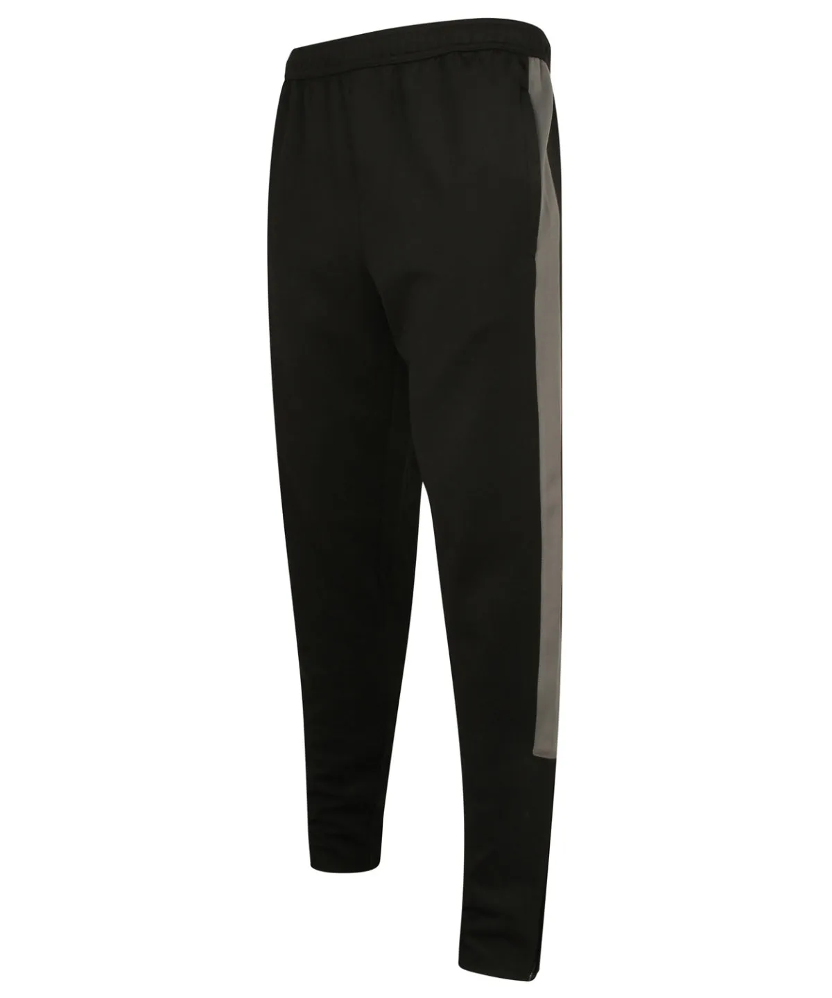 Black/Gunmetal Grey - Knitted tracksuit pants