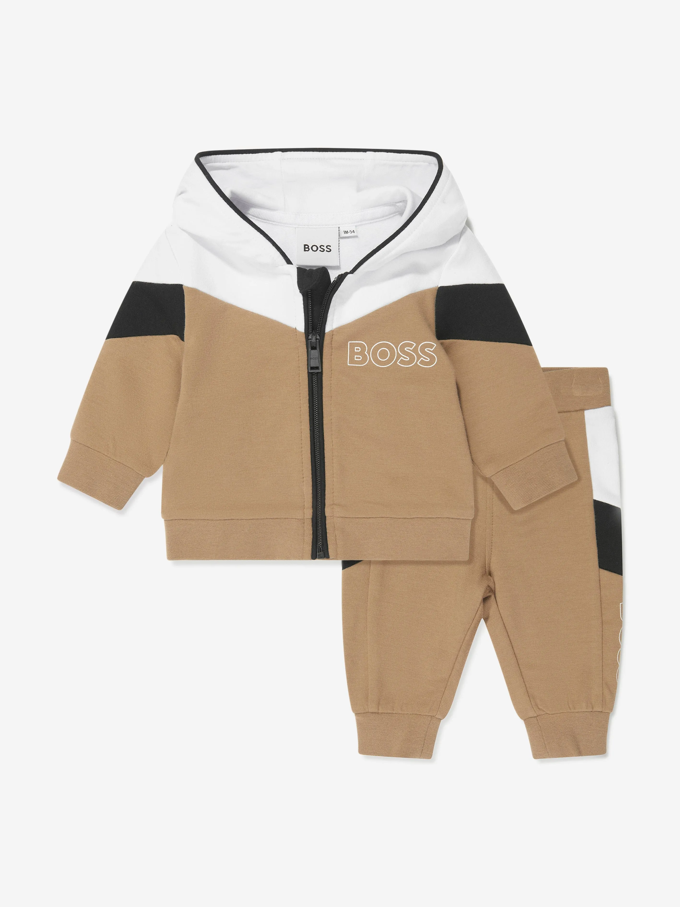 BOSS Baby Logo Tracksuit in Beige