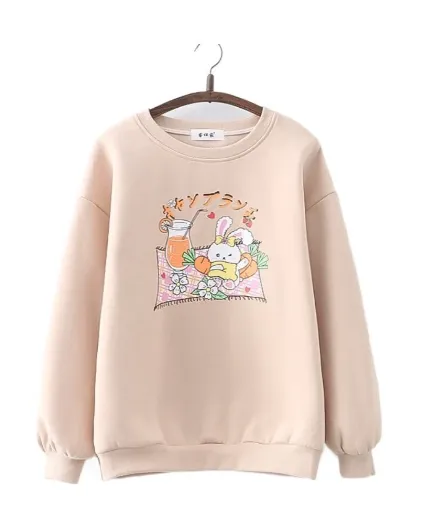 Bunny Picnic Kawaii Sweater