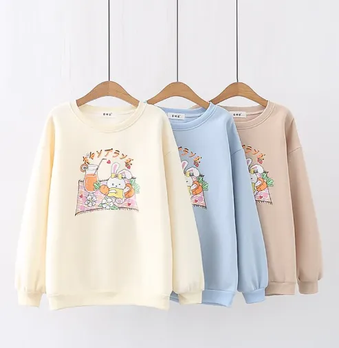 Bunny Picnic Kawaii Sweater