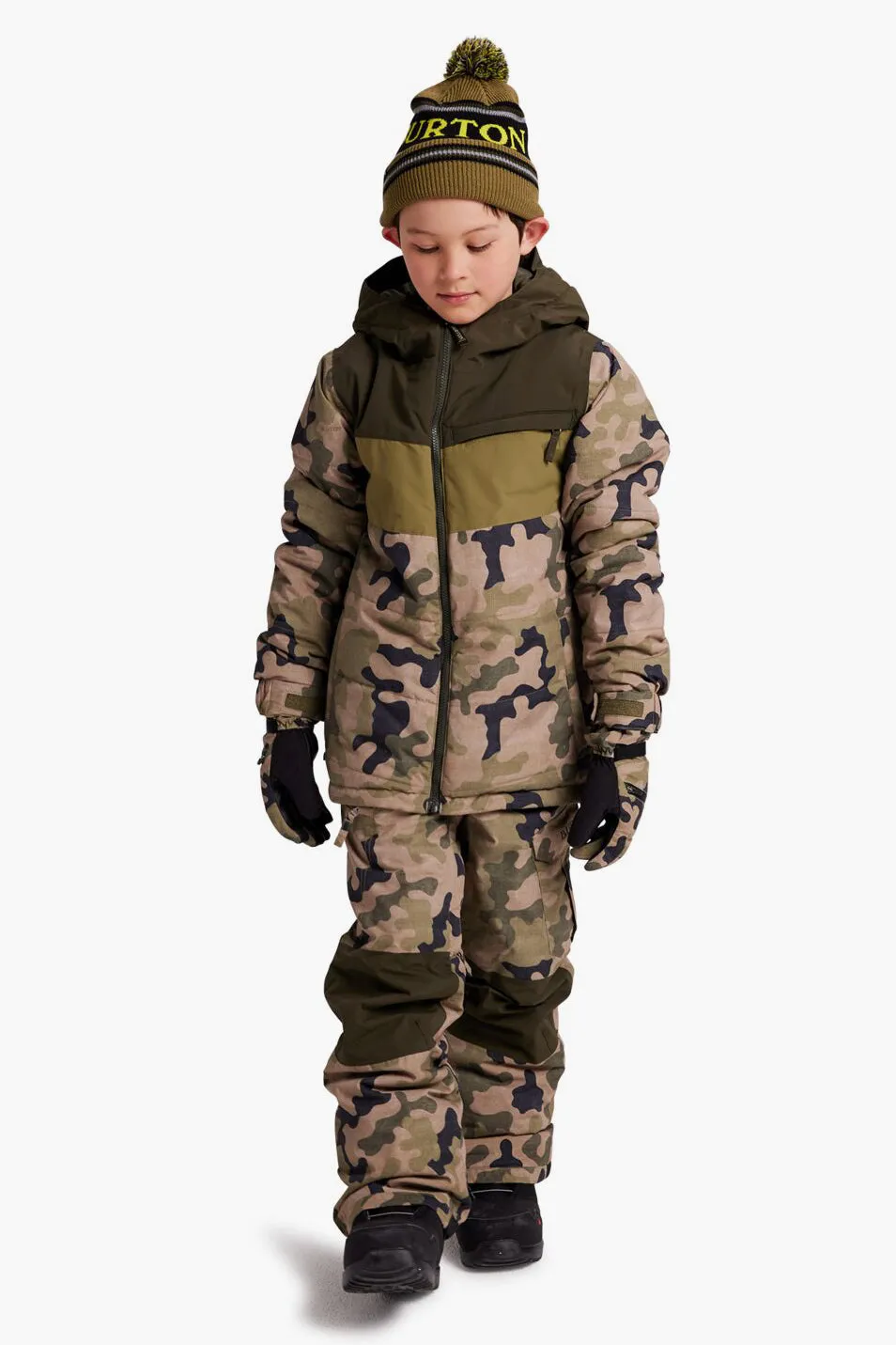 Burton Kids Ropedrop Jacket - Olive Camo (Size 14/16 left)