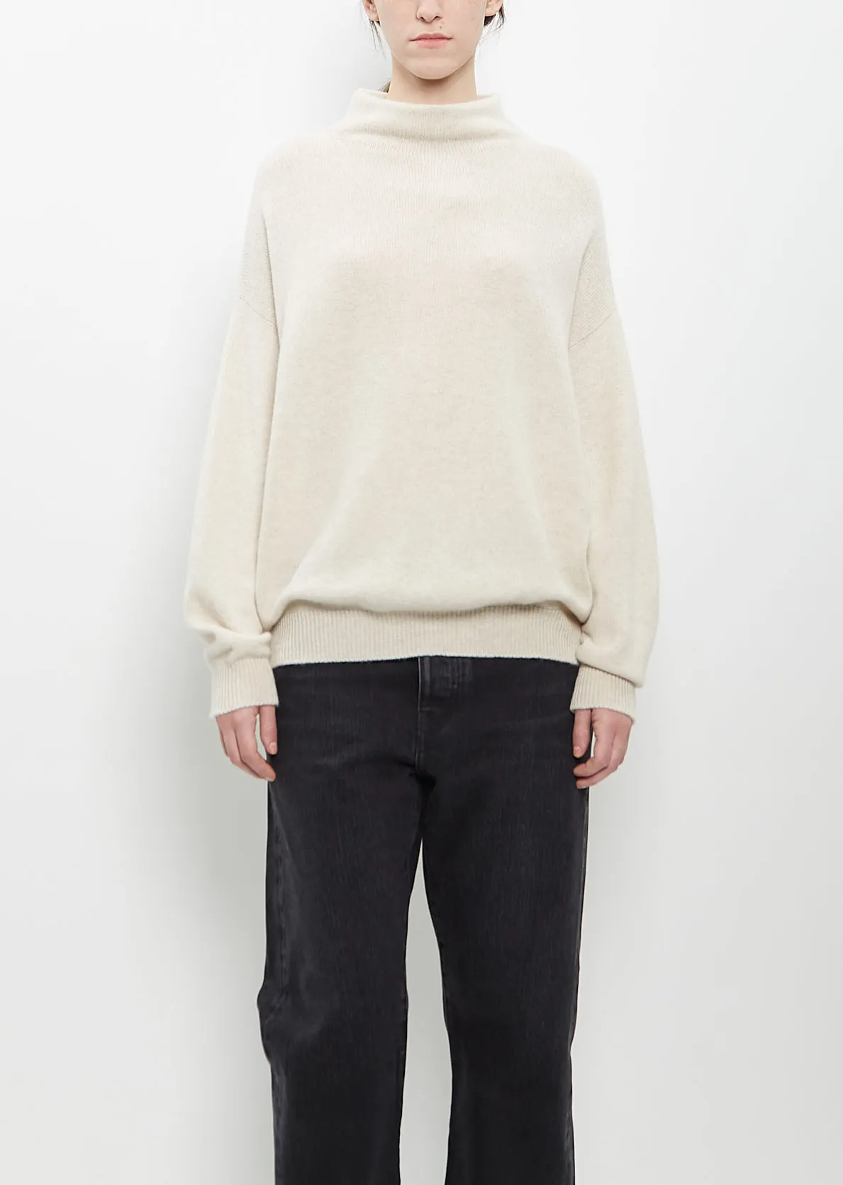 Cashmere Joy Mock Neck Sweater