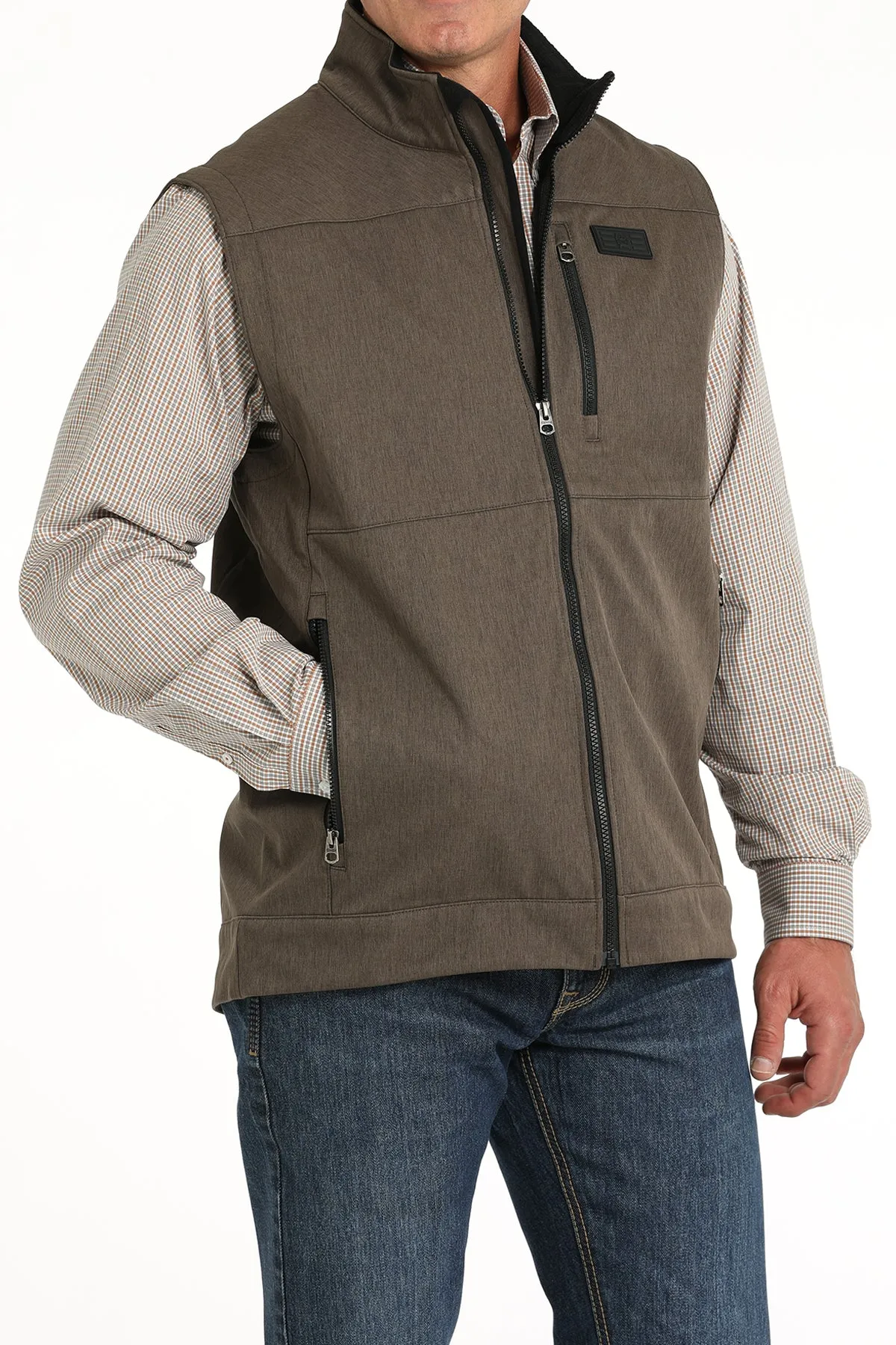 Cinch Men's Brown Softshell Vest