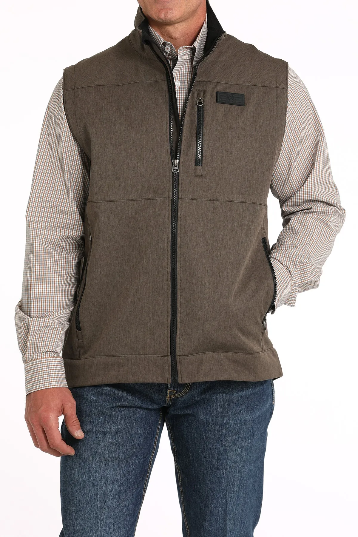 Cinch Men's Brown Softshell Vest