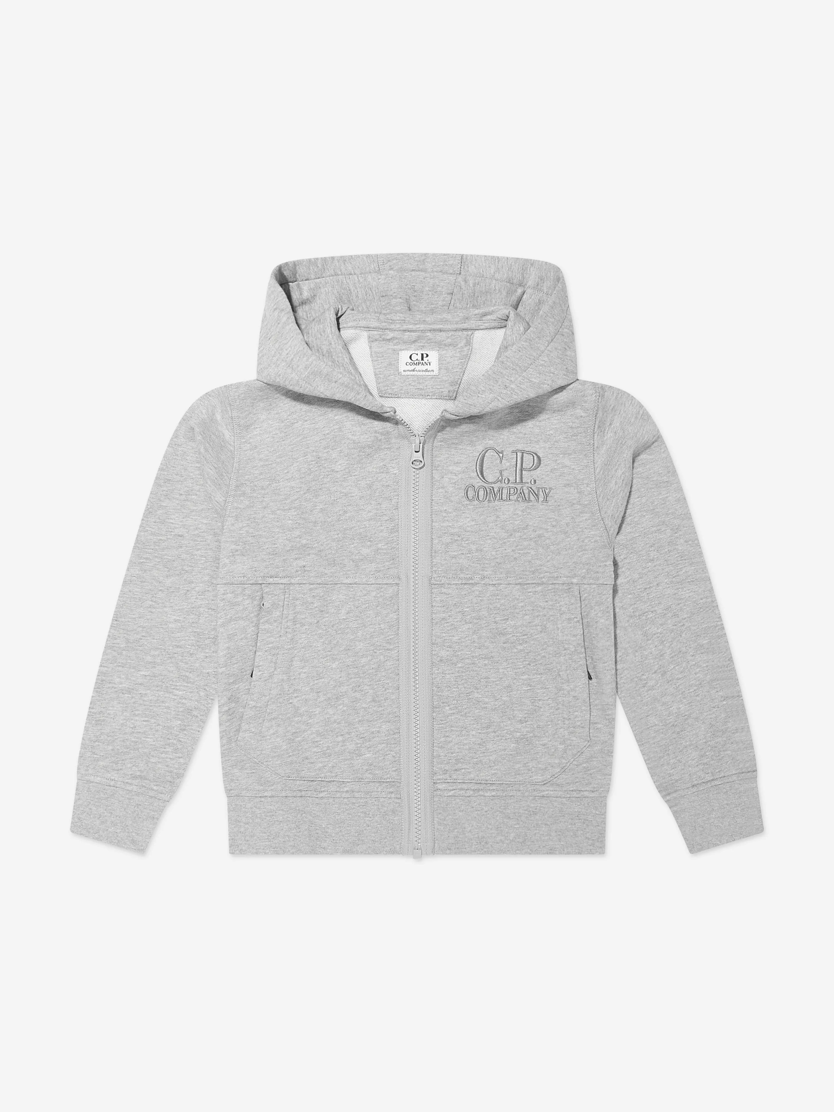 C.P. Company Boys Logo Tracksuit in Grey