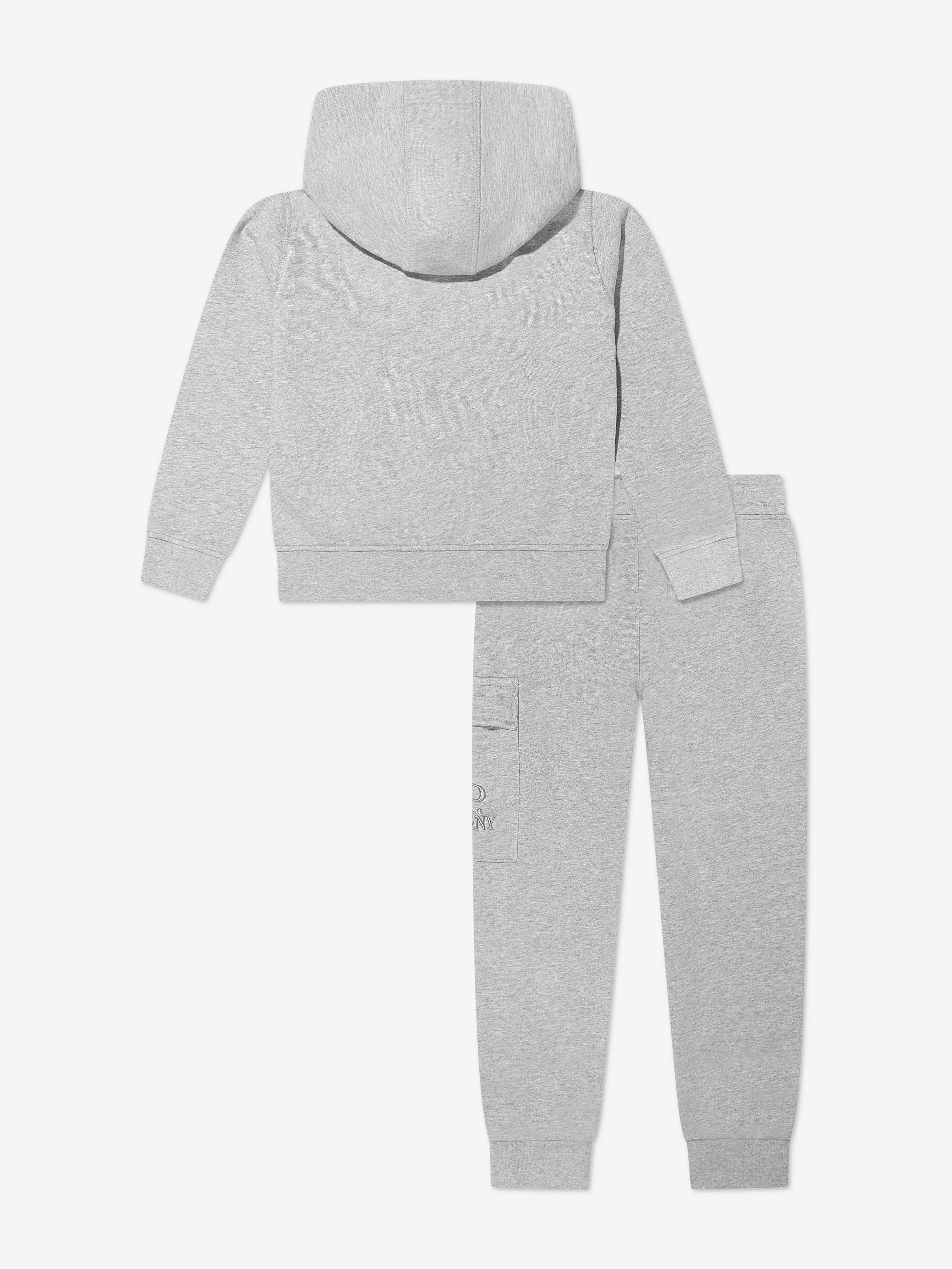 C.P. Company Boys Logo Tracksuit in Grey