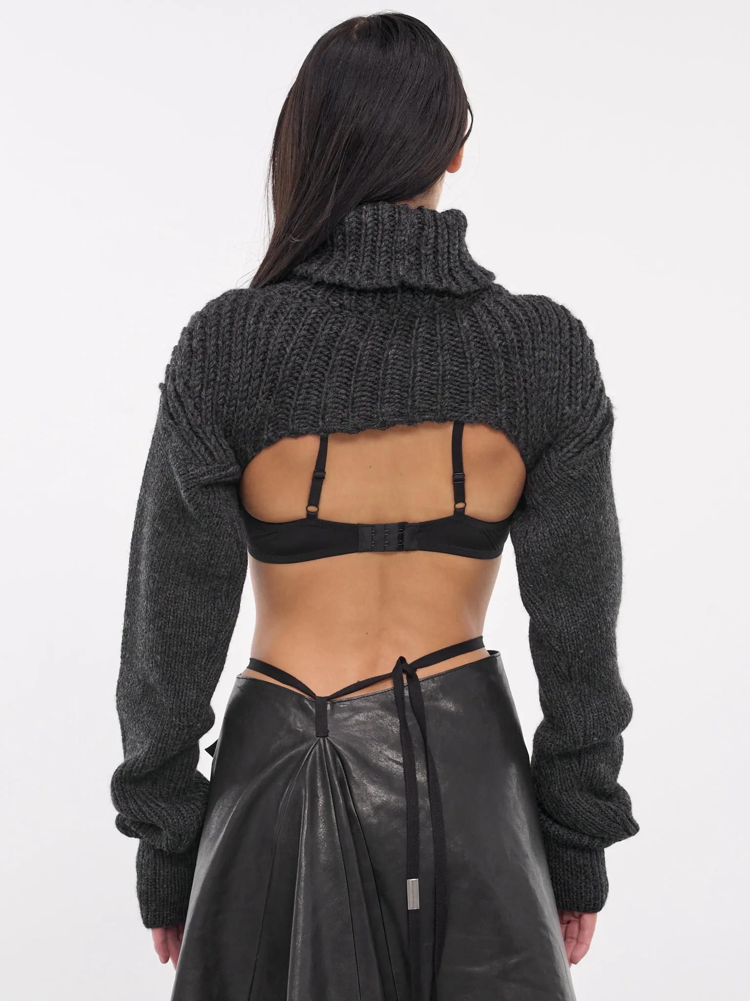 Cropped Turtleneck (A60529-DQH-ANTHRACITE-GREY)