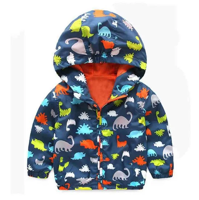 Cute Dinosaur Spring Coat Jackets For Boys