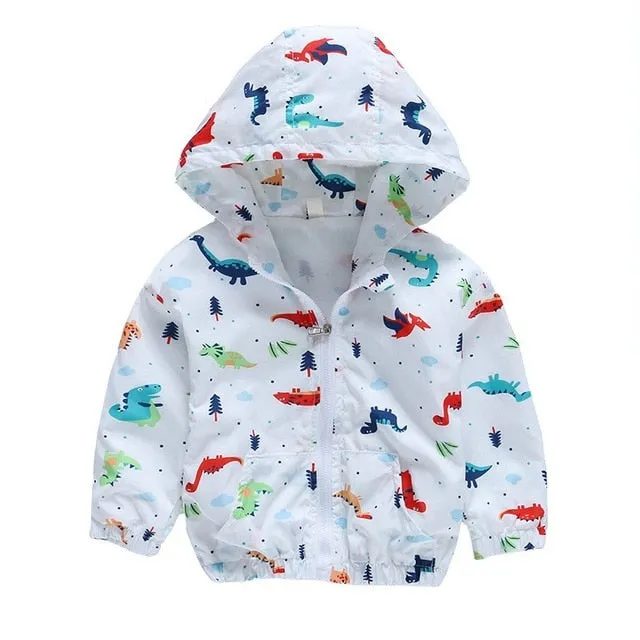 Cute Dinosaur Spring Coat Jackets For Boys