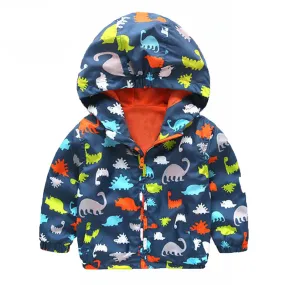 Cute Dinosaur Spring Coat Jackets For Boys