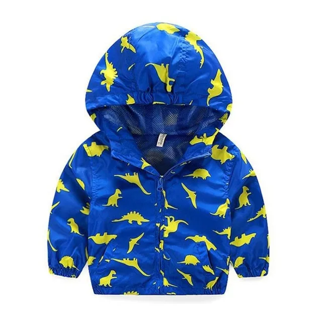 Cute Dinosaur Spring Coat Jackets For Boys