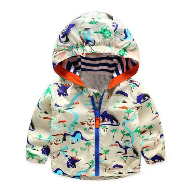 Cute Dinosaur Spring Coat Jackets For Boys