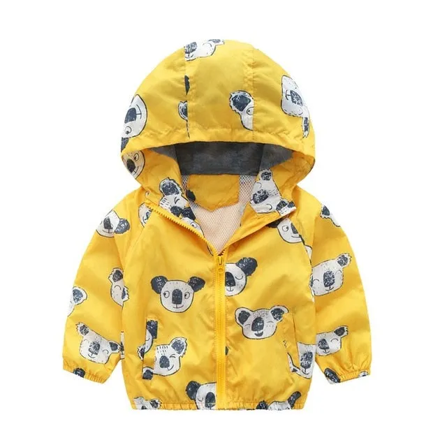 Cute Dinosaur Spring Coat Jackets For Boys