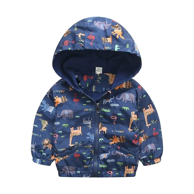 Cute Dinosaur Spring Coat Jackets For Boys