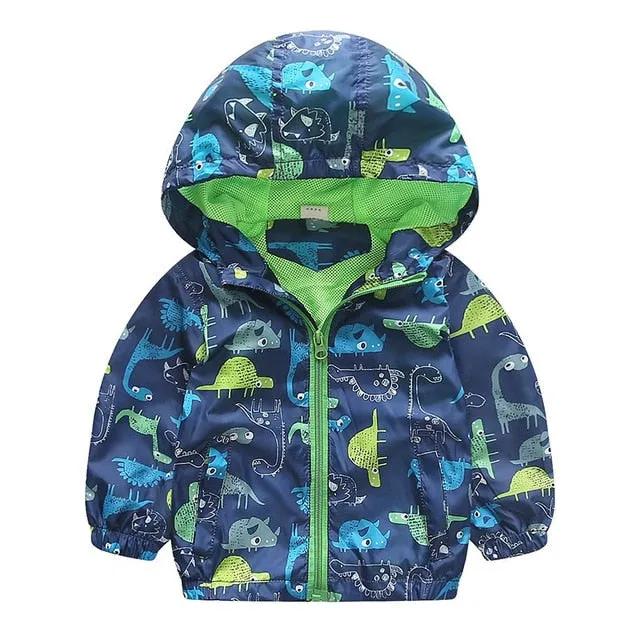 Cute Dinosaur Spring Coat Jackets For Boys