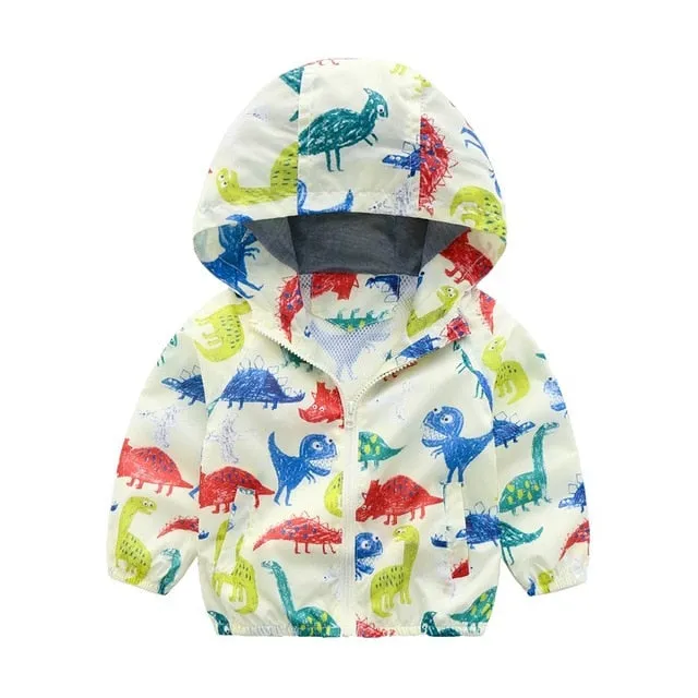 Cute Dinosaur Spring Coat Jackets For Boys