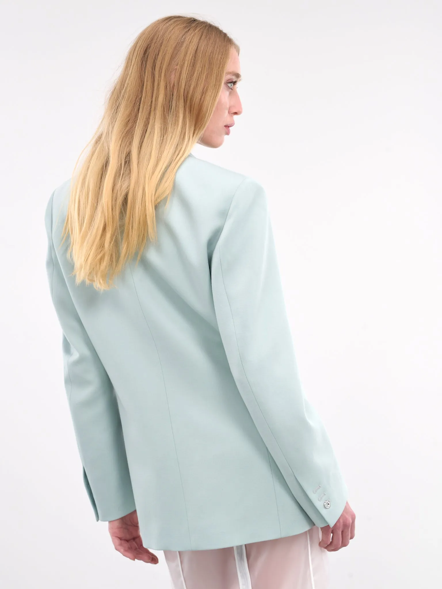 Double Breasted Blazer (COPV58BISF1005-GREEN)