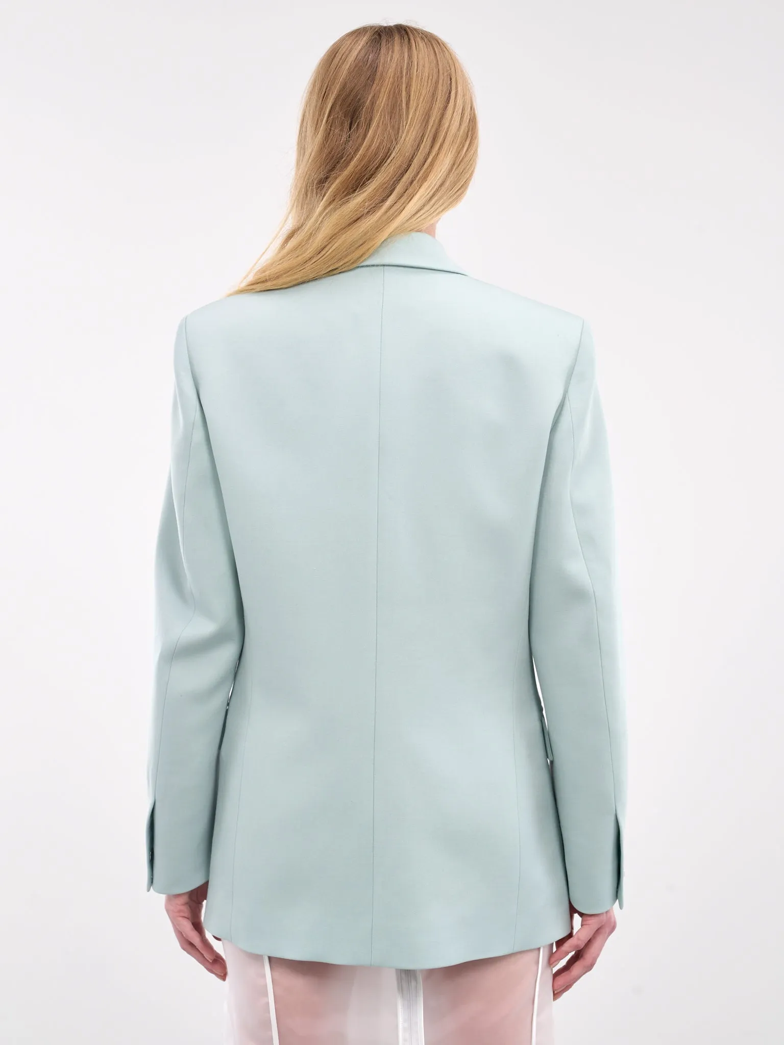 Double Breasted Blazer (COPV58BISF1005-GREEN)