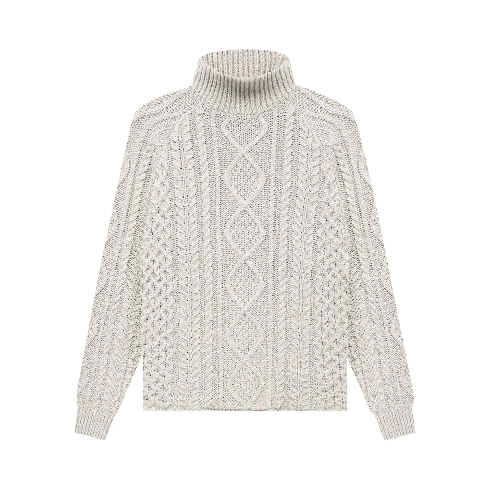 Fear of God Essentials Cable Knit Turtleneck, Wheat