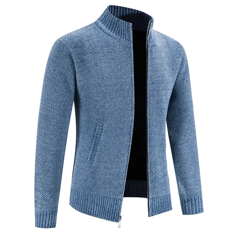 Funki Buys | Sweaters | Men's Slim Fit Zip Up Cardigan Sweaters