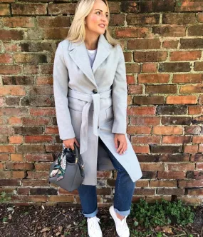 Grey Herringbone Coat Size 22