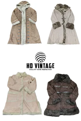 HD494 Ladies Y2K Sherling Coats - 10 pcs