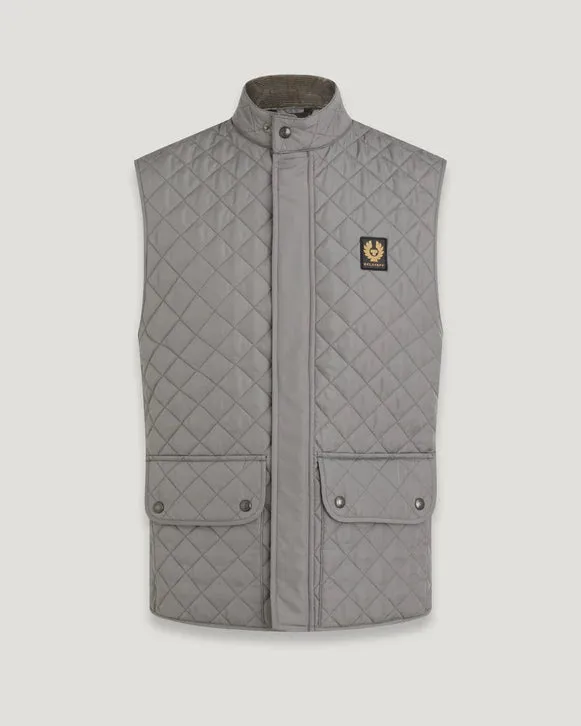 icon vest Quilted Recycled Nylon - Gunmetal