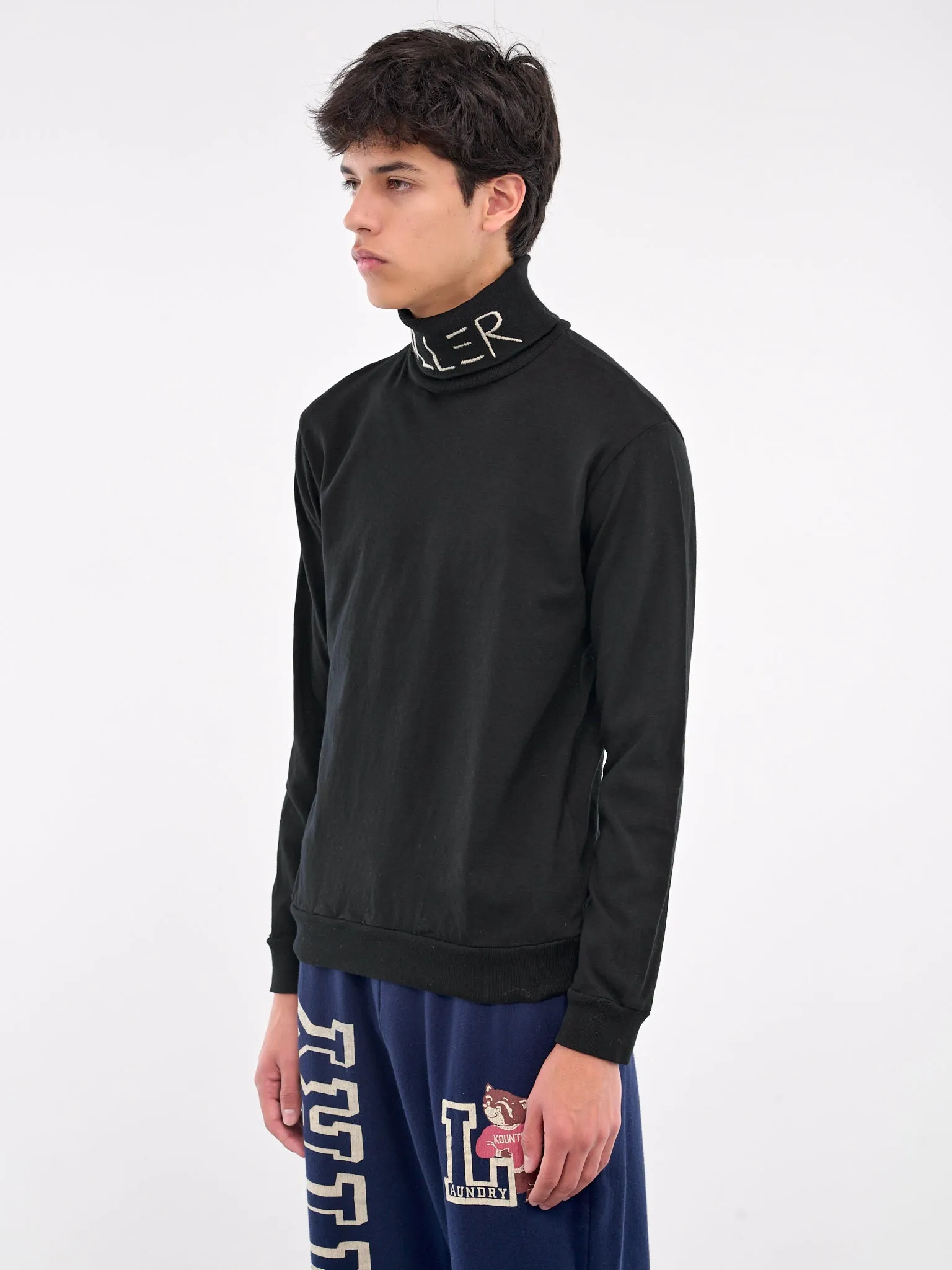 Killer Embroidered Turtleneck (K2409LC019-BLACK)