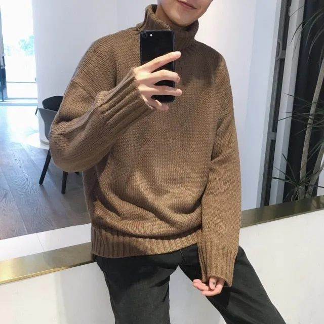 [Korean Style] Jacquard Turtleneck Sweaters