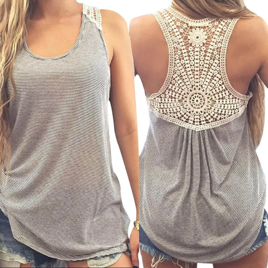 Lace Patchwork O-Neck