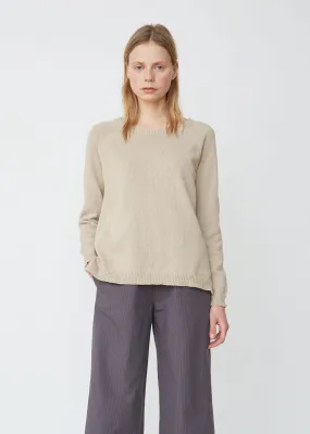 Lightweight Cotton-Blend Crewneck Sweater