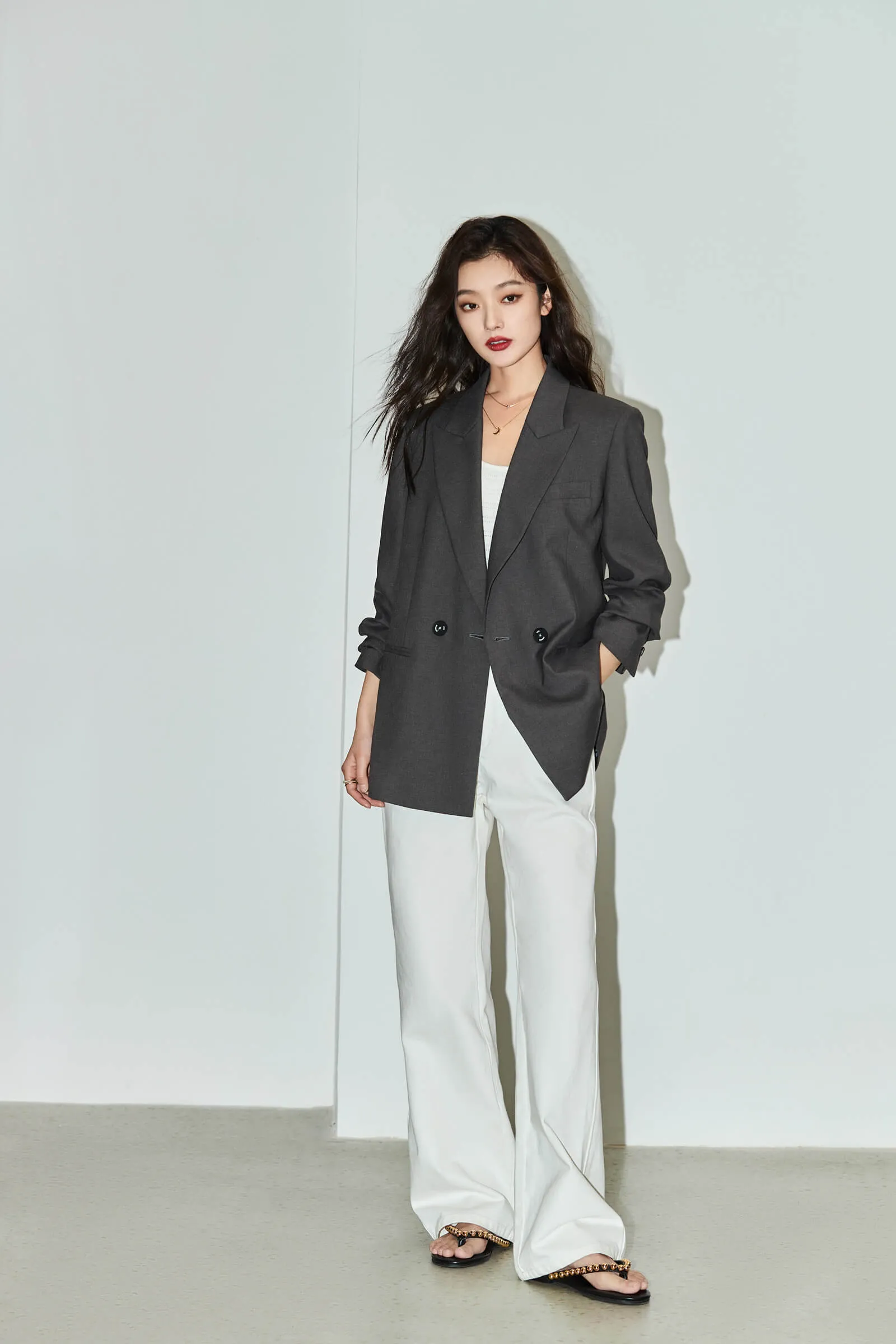 LILY Fashionable Loose Fit Suit Jacket