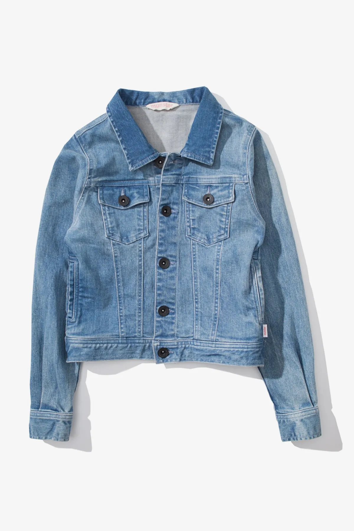 Munster Kids Evie Fray Denim Girls Jacket