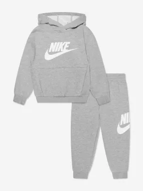 Nike Boys NKN Club Fleece Tracksuit in Grey