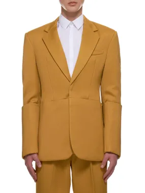 Padded Suit Jacket (003-02-YELLOW)