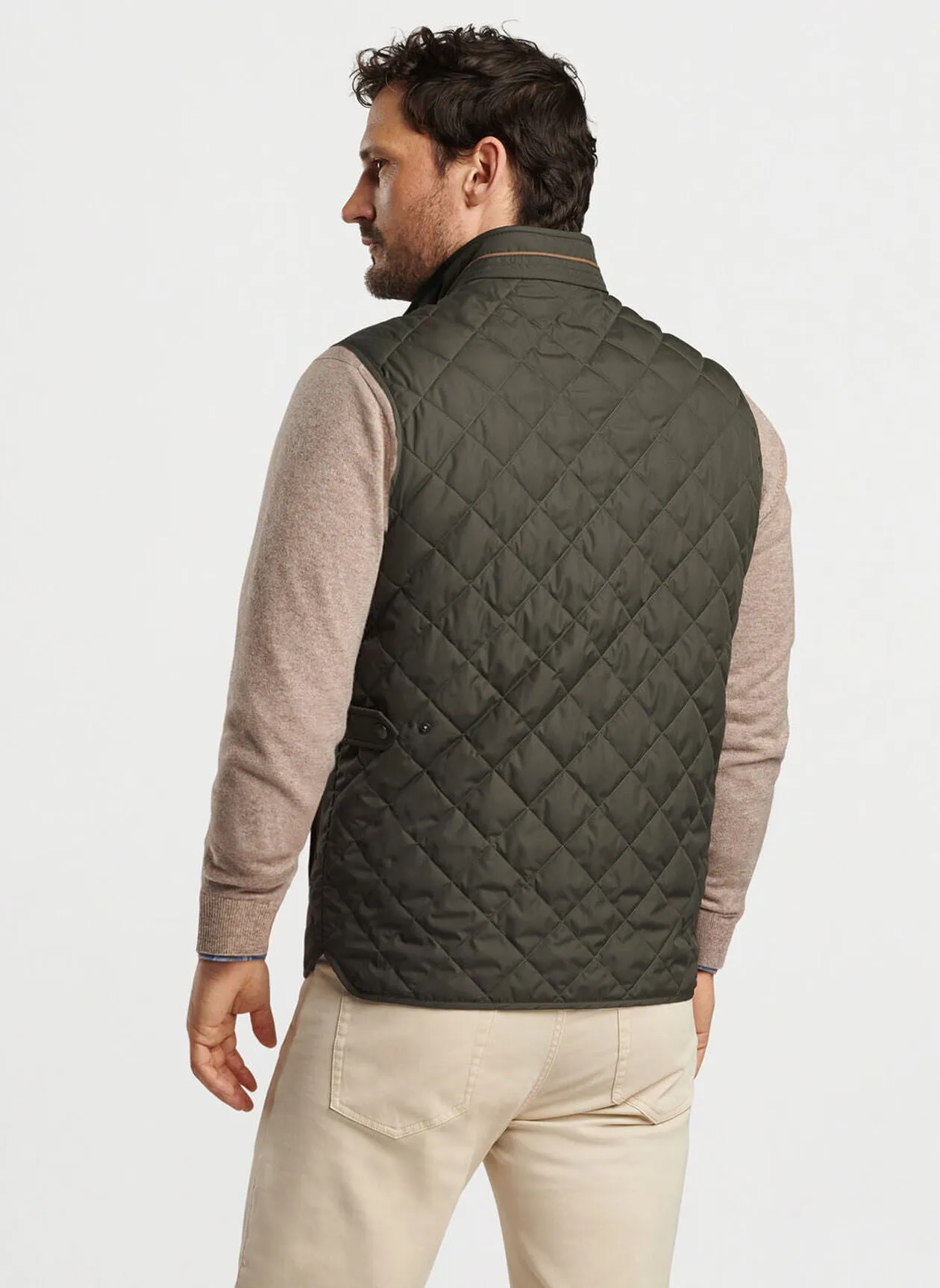 Peter Millar Essex Vest Dark Olive