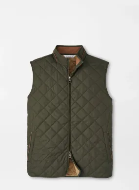 Peter Millar Essex Vest Dark Olive