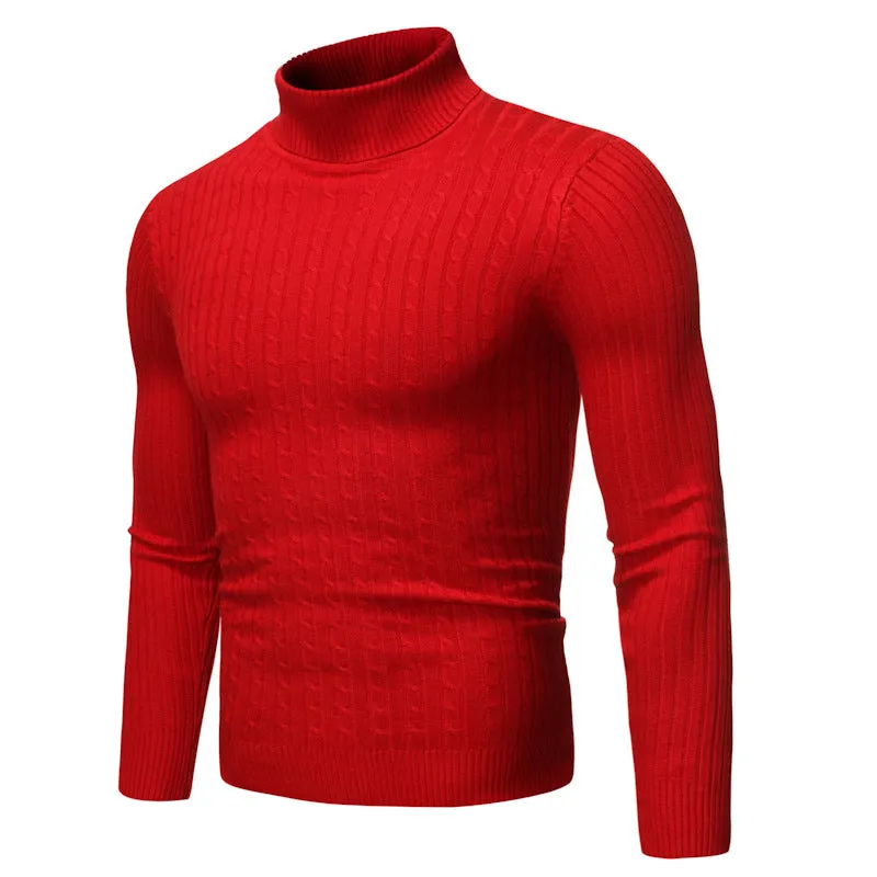 Plus Size Men's Clothing Men's Knitwear Autumn and Winter New High-necked Shirts men Sweaters