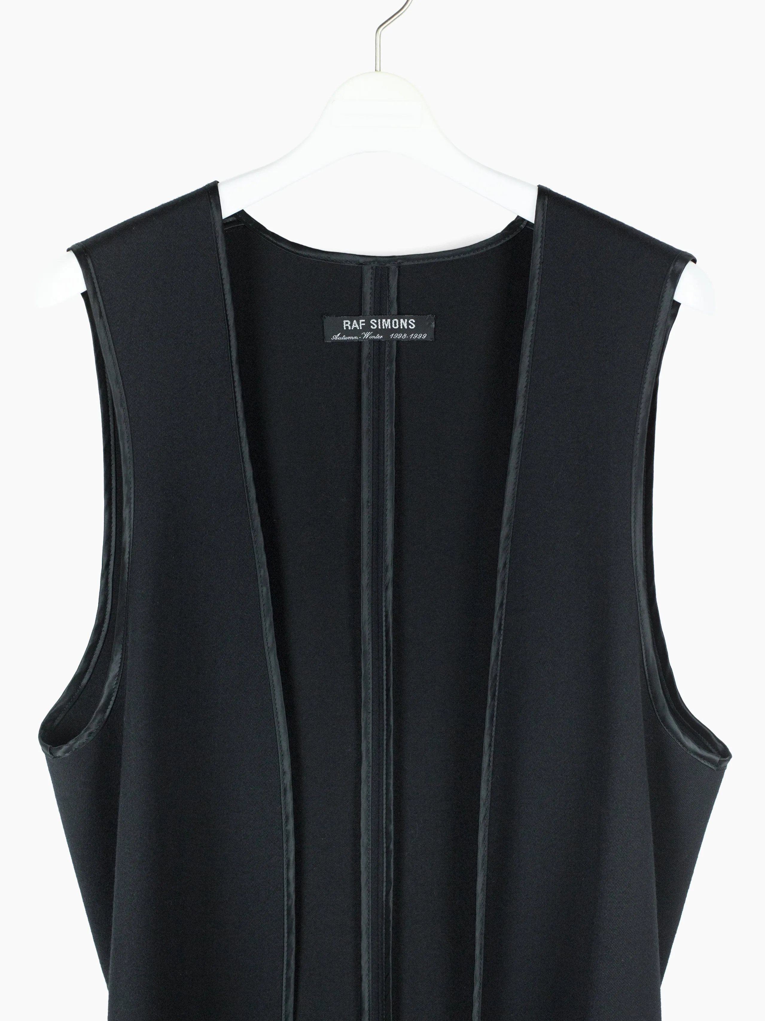 Raf Simons AW98 Worsted Wool Long Vest