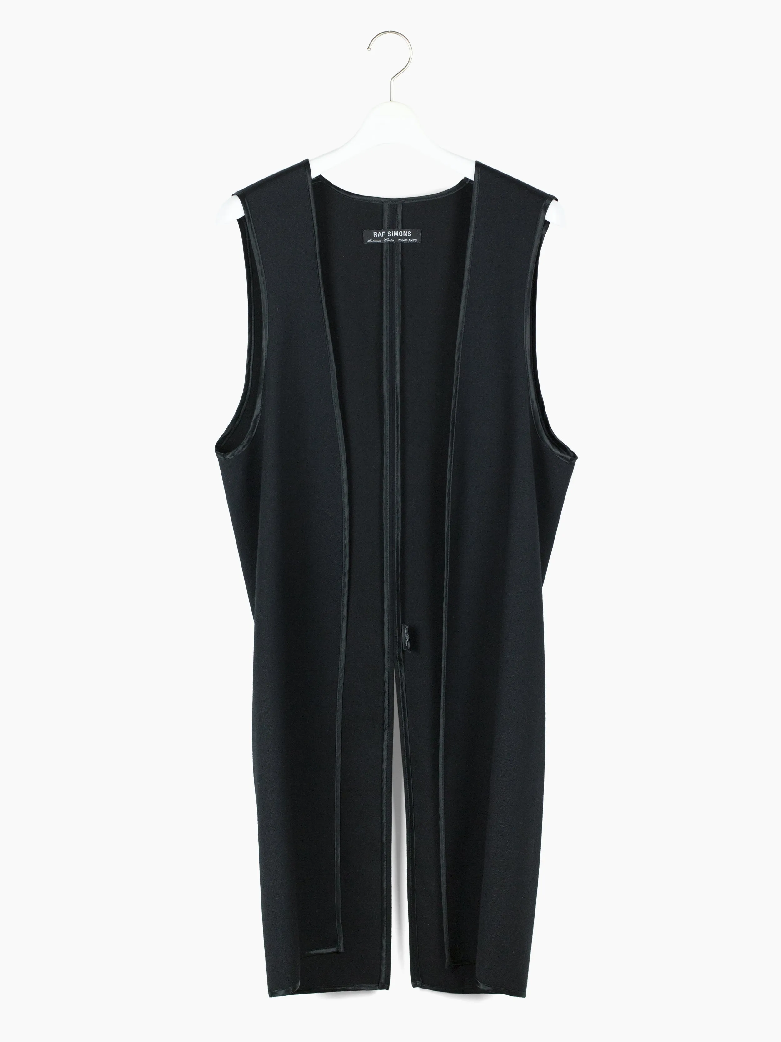 Raf Simons AW98 Worsted Wool Long Vest