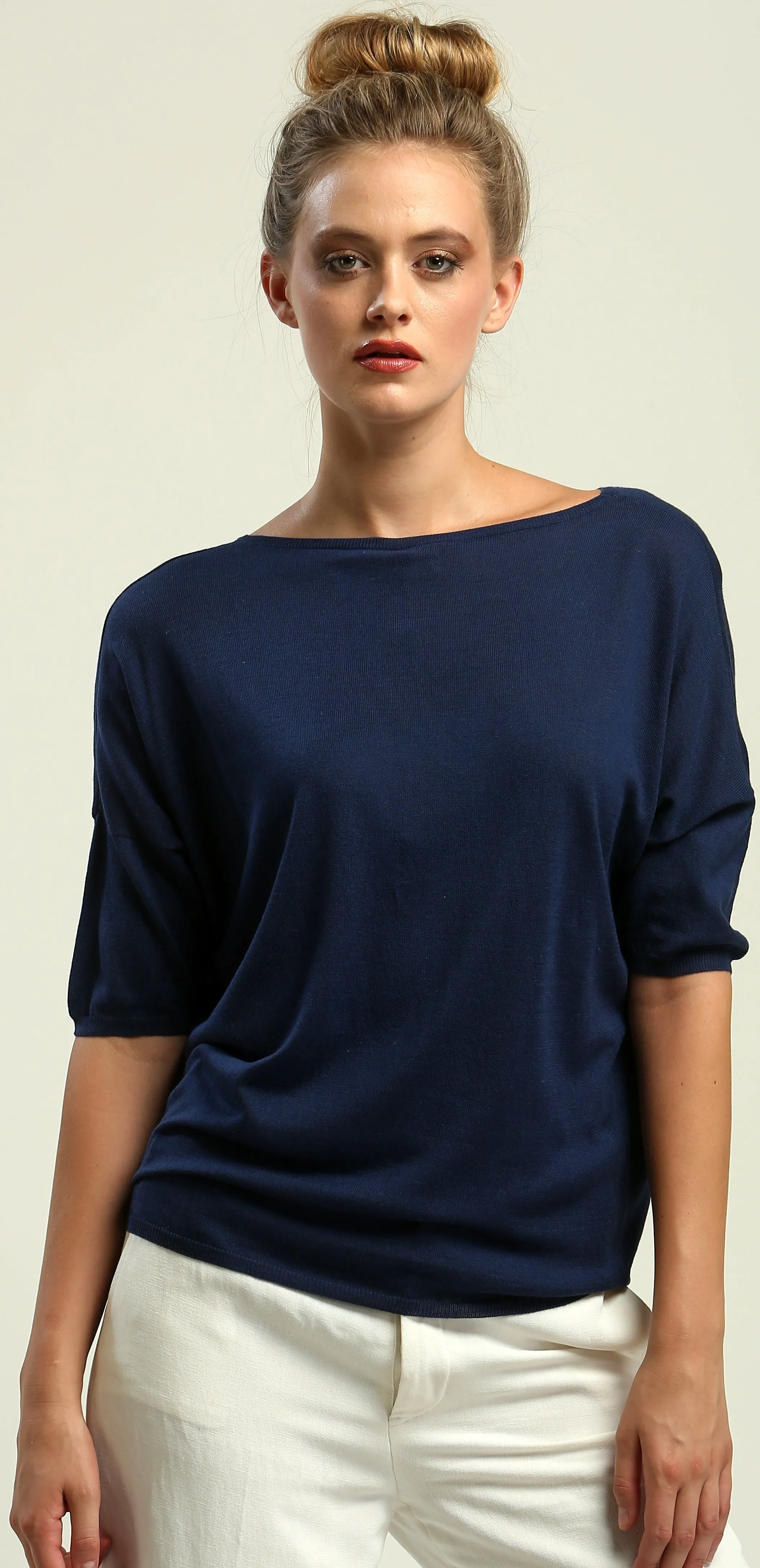 Reversible Drape Neck Top